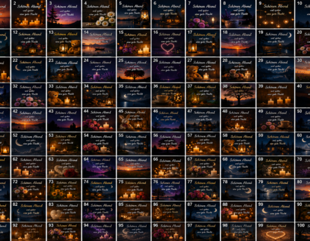 100 wunderschöne Schönen Abend und später eine gute Nacht Bilder mit romantischen Abendgrüßen, Kerzen, Mond, Blumen und liebevollen Nachtwünschen.