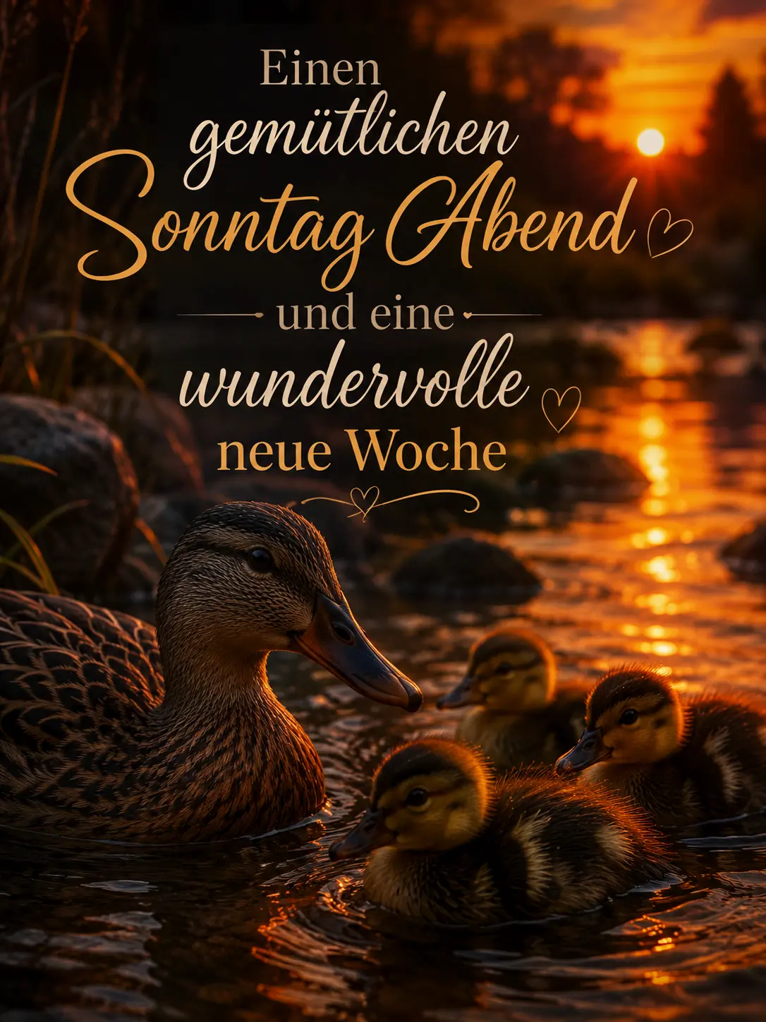 Schönen Sonntag Abend und einen guten Start in die neue Woche Bilder