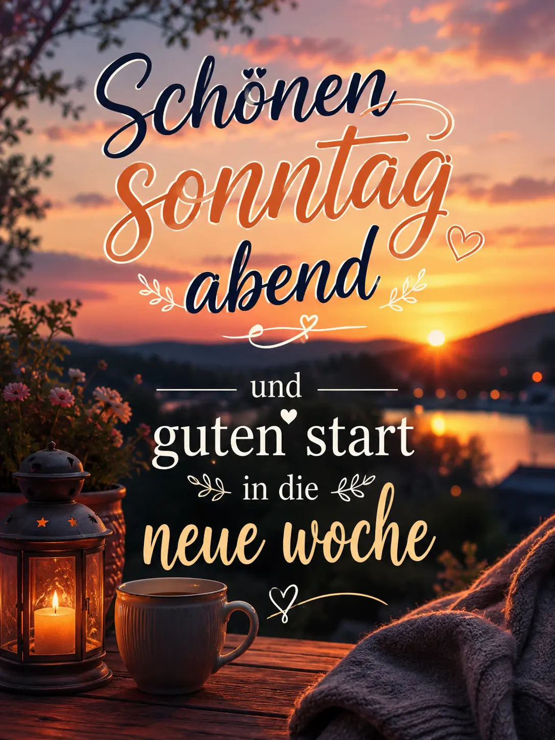 Schönen Sonntagabend und guten Start in die neue Woche Bilder