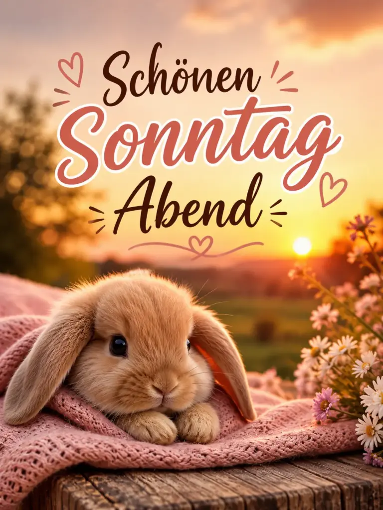 Schönen Sonntag Abend und guten Start...