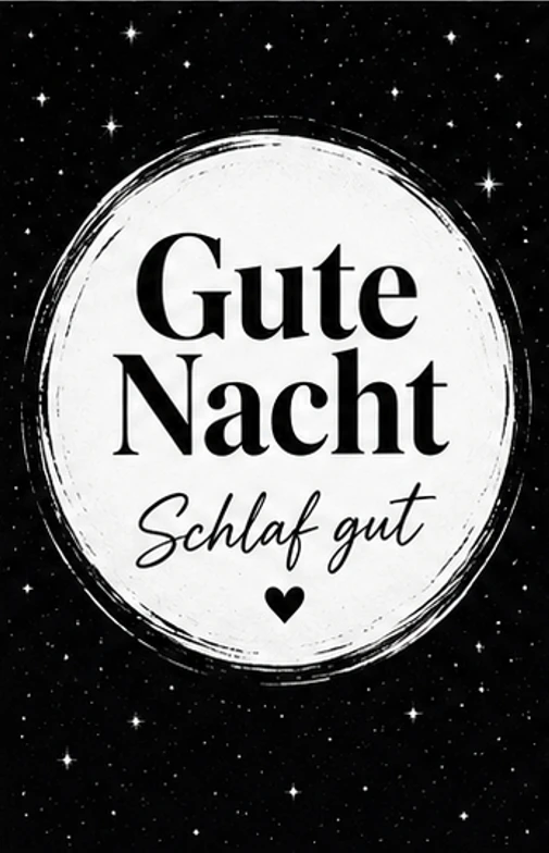 Bilder Gute Nacht Schlaf Gut im Mondkreis