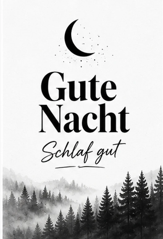 Bilder Gute Nacht Schlaf Gut im Tannenwald