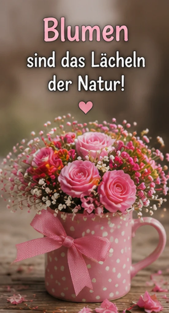 Blumen sind das Lächeln der Natur Bilder Grüße