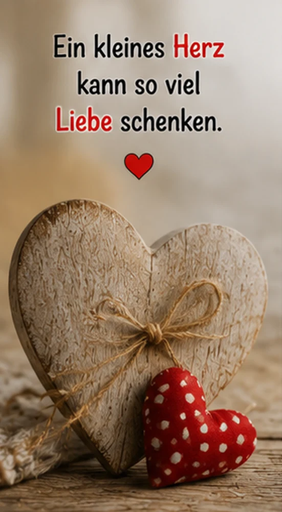 Ein kleines Herz kann so viel Liebe schenken Vorlagen Neu