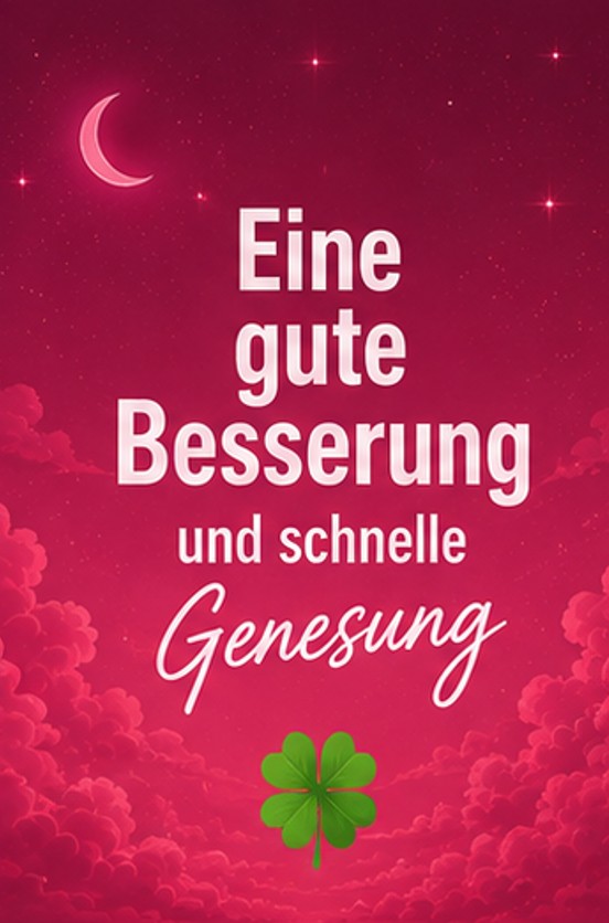Eine gute Besserung und schnelle Genesung Grüße Grußkarten