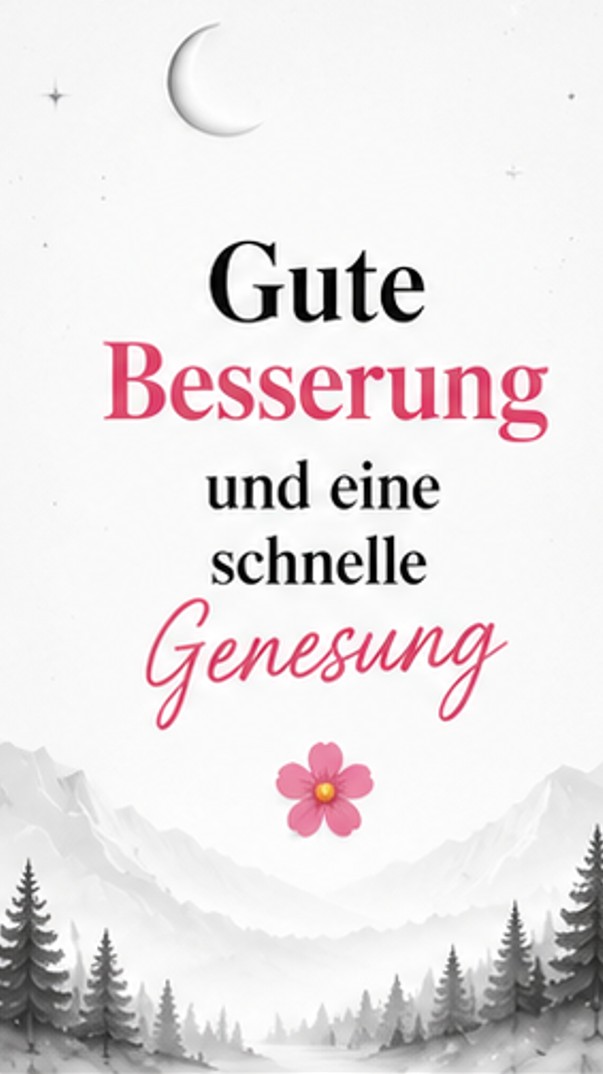 Gute Besserung und eine schnelle Genesung Bilder neu