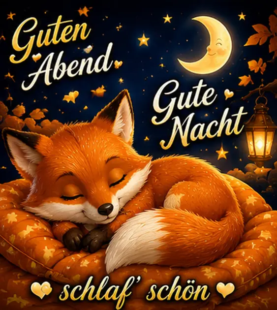 Gute Nacht Guten Abend Sprueche Fuchs