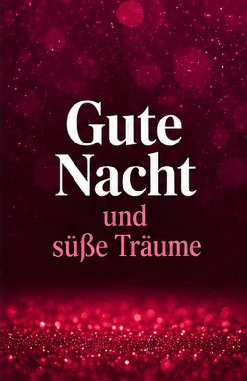 Gute Nacht Schlaf Gut Bilder kostenlos im Glitzerlook