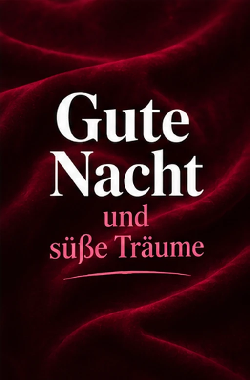 Gute Nacht Schlaf Gut Bilder kostenlos in Samtrot