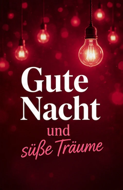Gute Nacht Schlaf Gut Bilder kostenlos mit Glühbirnen