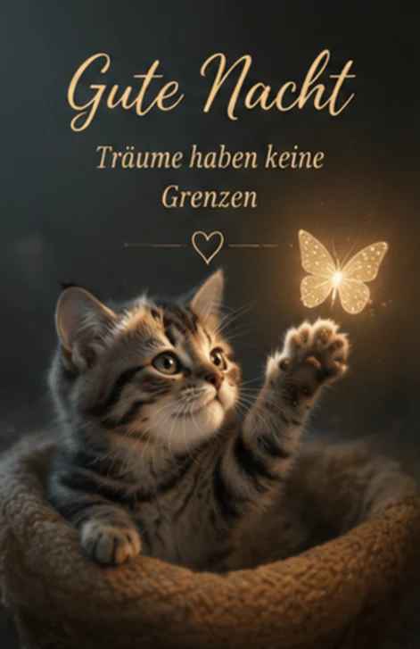 Gute Nacht Träume haben keine Grenzen Motive Neu
