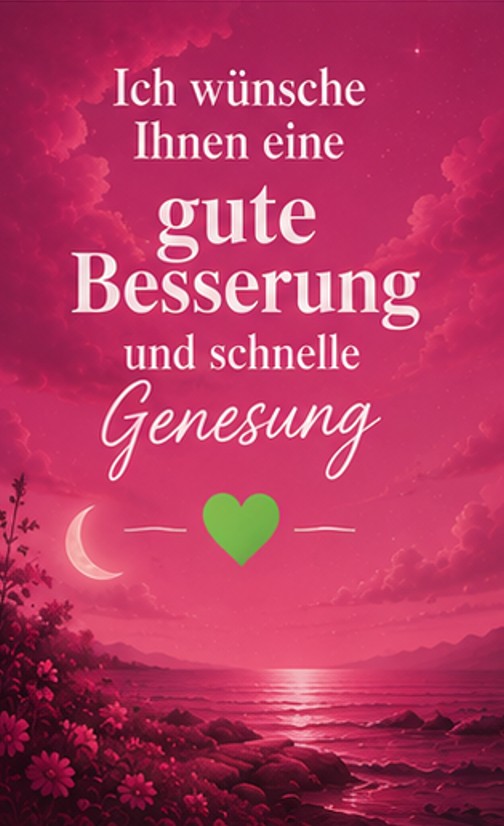 Ich wünsche Ihnen eine gute Besserung und schnelle Genesung Motive Neu
