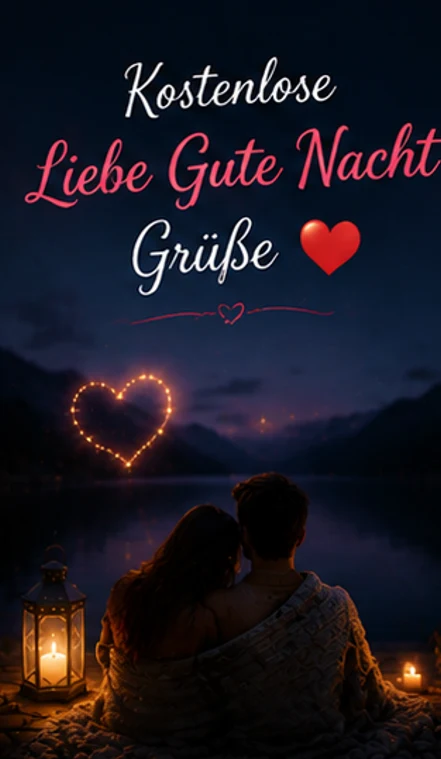 Kostenlose Liebe Gute Nacht Grüße Bilder mit Paar