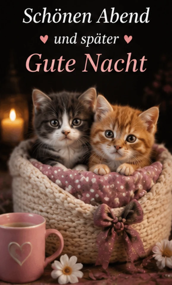 Schönen Abend und später Gute Nacht Motive Neu