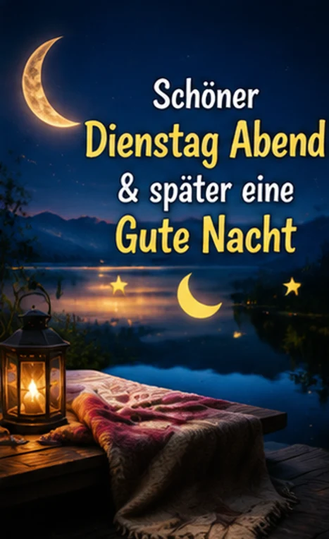 Schöner Dienstag Abend & Gute Nacht Grüße