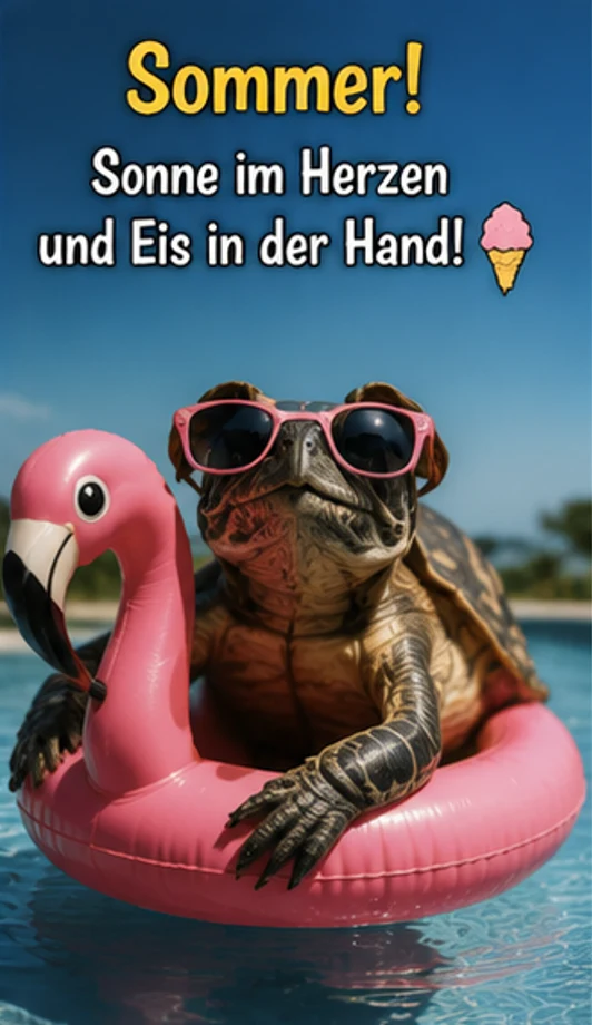 Sommer Sonne im Herzen und Eis in der Hand Gute Nacht Bilder Neu