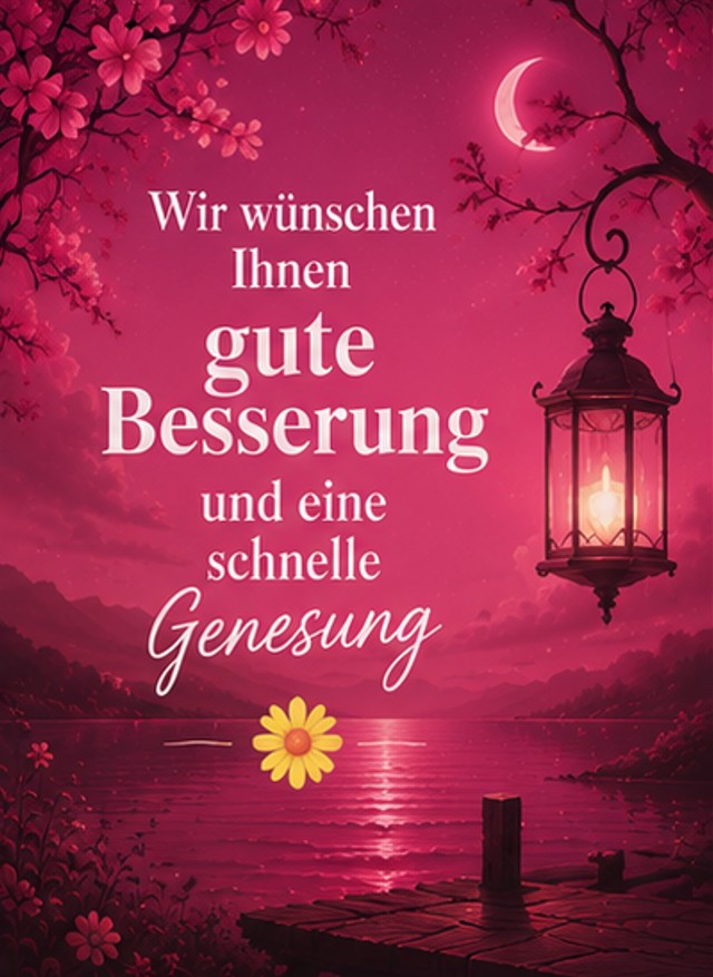 Wir wünschen Ihnen gute Besserung und eine schnelle Genesung Bilder neu