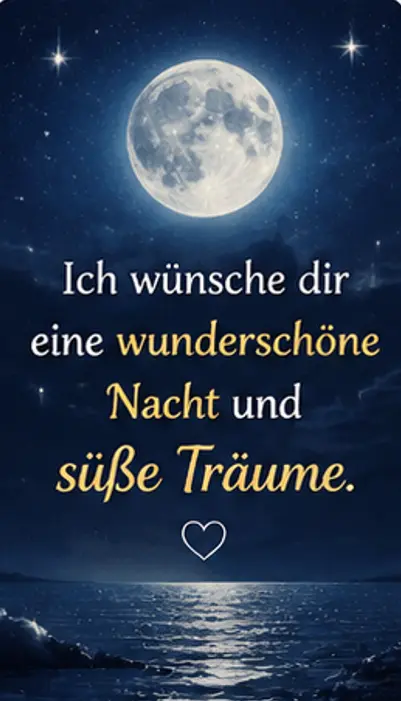 liebe wunderschöne gute nacht bilde
