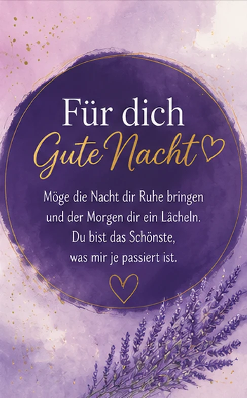 Für dich Gute Nacht Grüße und Sprüche