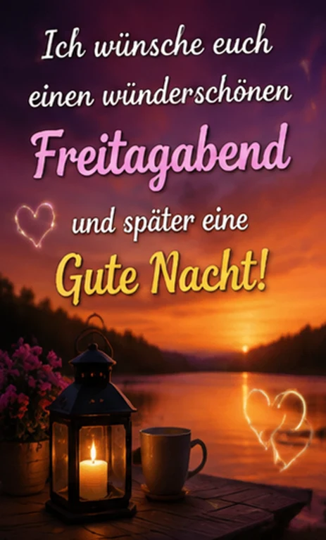 Grüße zum Freitagabend und ein schönes Wochenende