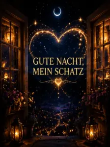 Gute Nacht mein Schatz: Romantische Sternengrüße
