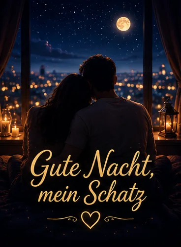 Gute Nacht mein Schatz Bilder mit Paar