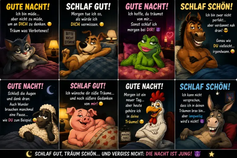 Gute Nacht Bilder lustig
