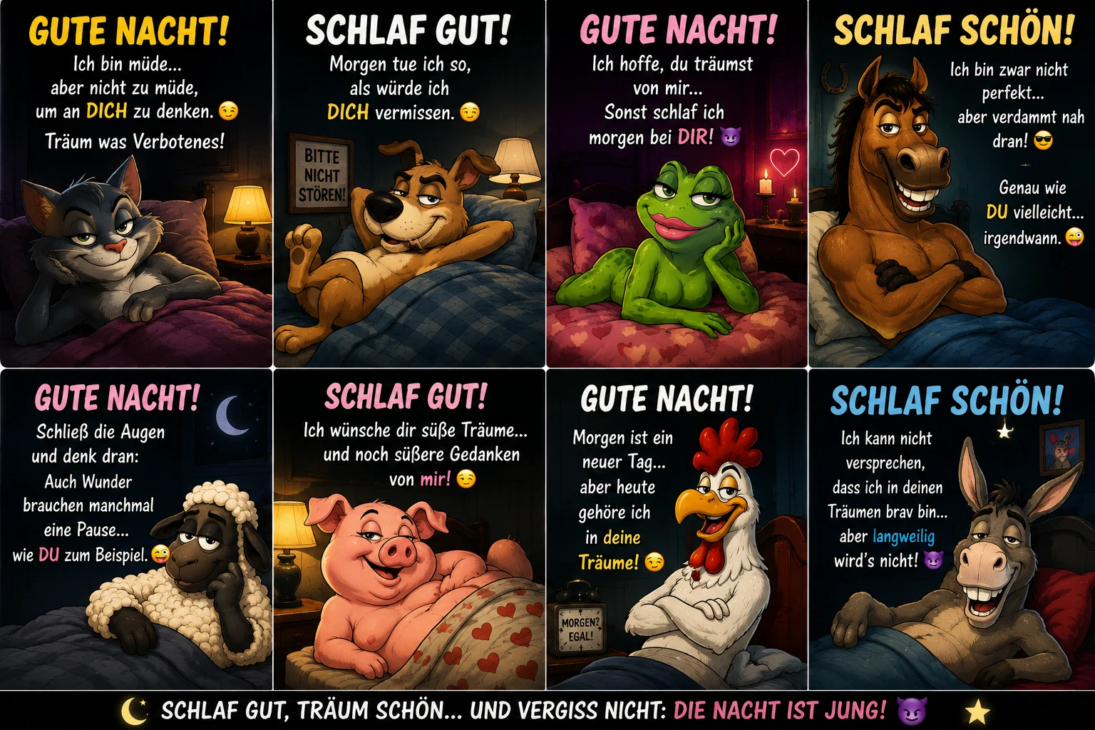 Gute Nacht Bilder lustig