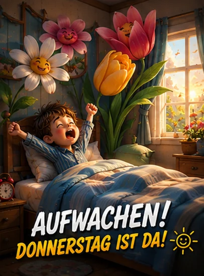 Guten Morgen Donnerstag Blumen Bild gratis