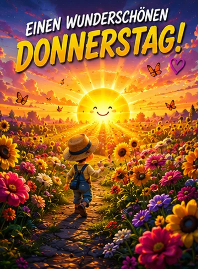 Guten Morgen Donnerstag für WhatsApp Bild Spruch gratis