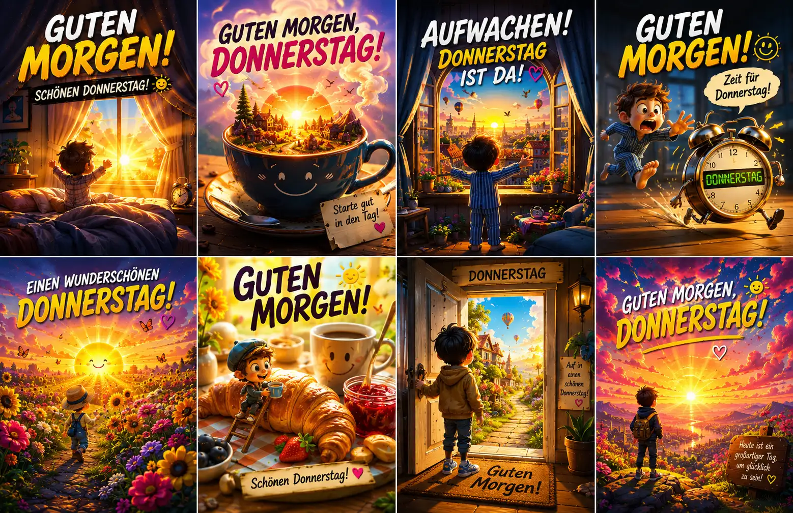 Guten Morgen Donnerstag für WhatsApp