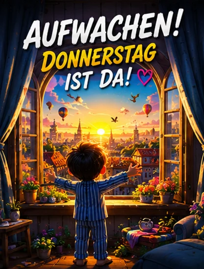 Guten Morgen Donnerstag für WhatsApp kostenlos gratis