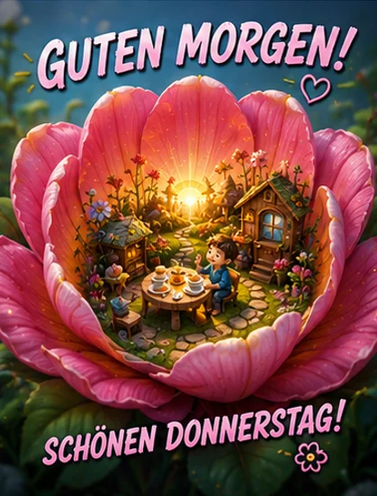 Guten Morgen Schönen Donnerstag Blume gratis Bild