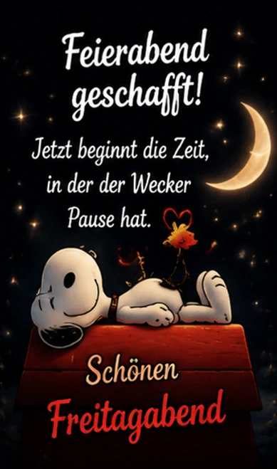 Lustige Freitagabend Grüße mit Comic Figu