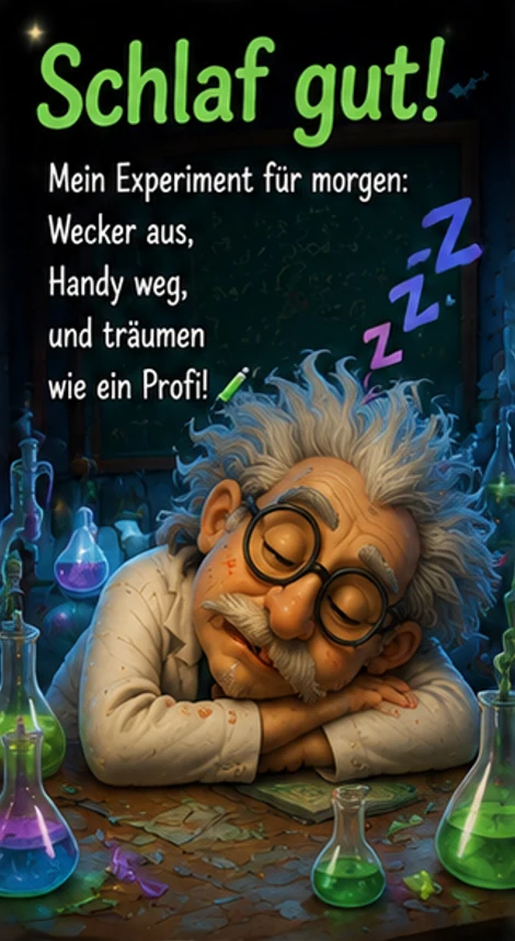 Schlaf gut Gute Nacht Gedicht Lustig