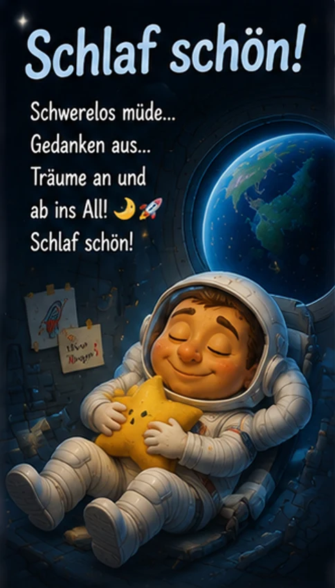 Schlaf schön Gute Nacht Gedicht Lustig