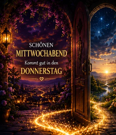 Schönen Mittwoch Abend, kommt gut in den Donnerstag PNG