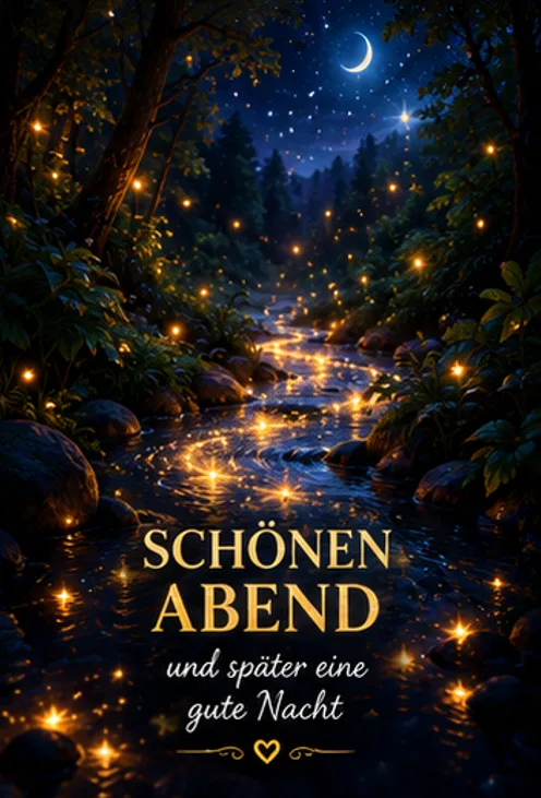 Schönen Mittwochabend und später eine gute Nacht lustig PNG
