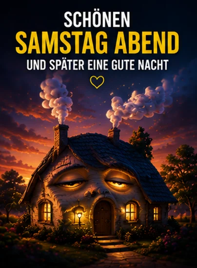 Schönen Samstag Abend und später eine Gute Nacht