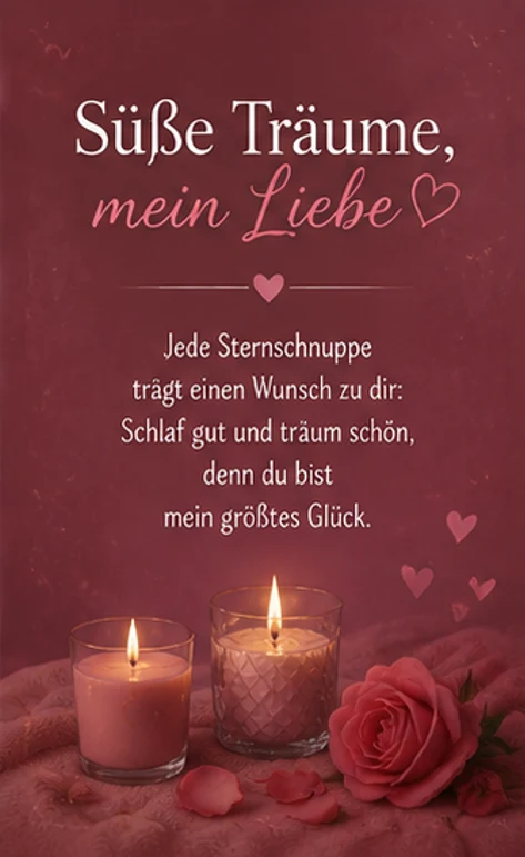 Süße Träume mein Liebe Romantisches Gedicht