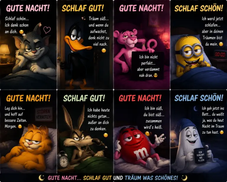 Verrückt witzige Gute Nacht Bilder