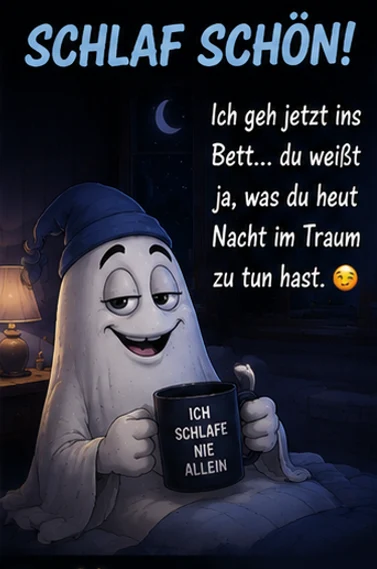 Verrückt witzige Gute Nacht Bilder mit Geist