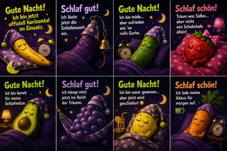 Witzig lustige Gute Nacht Bilder für...