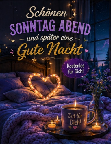 WhatsApp Schönen Sonntag Abend und später eine gute nach PNG
